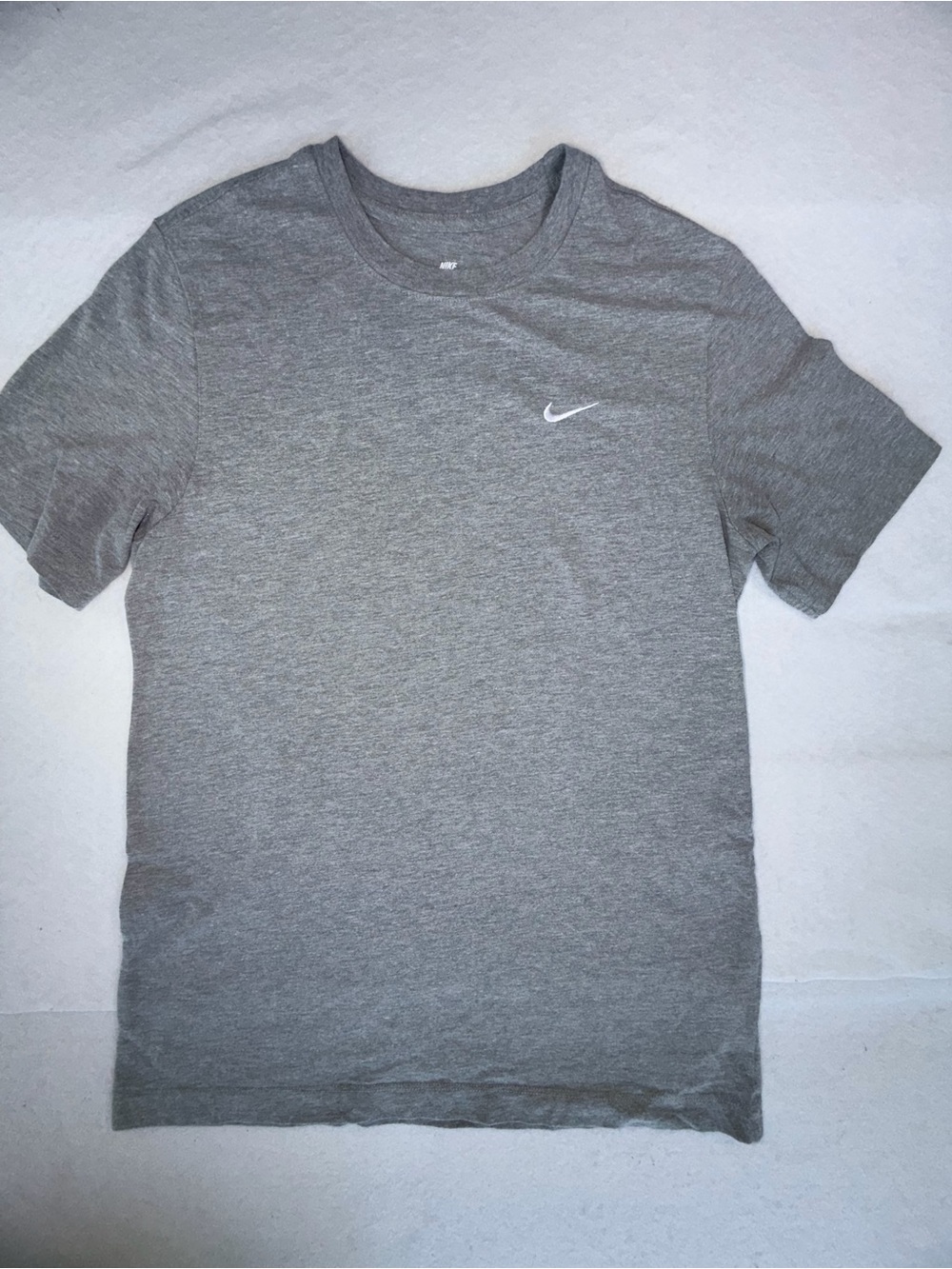 Nike Men's Grey Swoosh Crew T‑Shirt